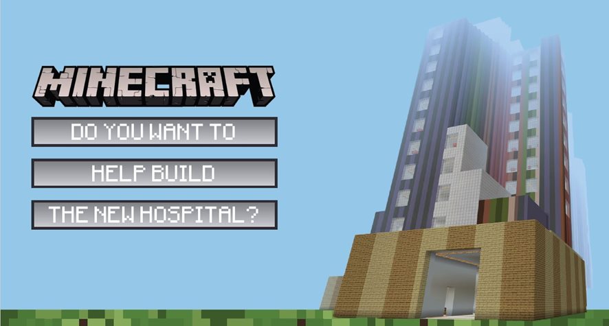 Build your own hospital through Minecraft!